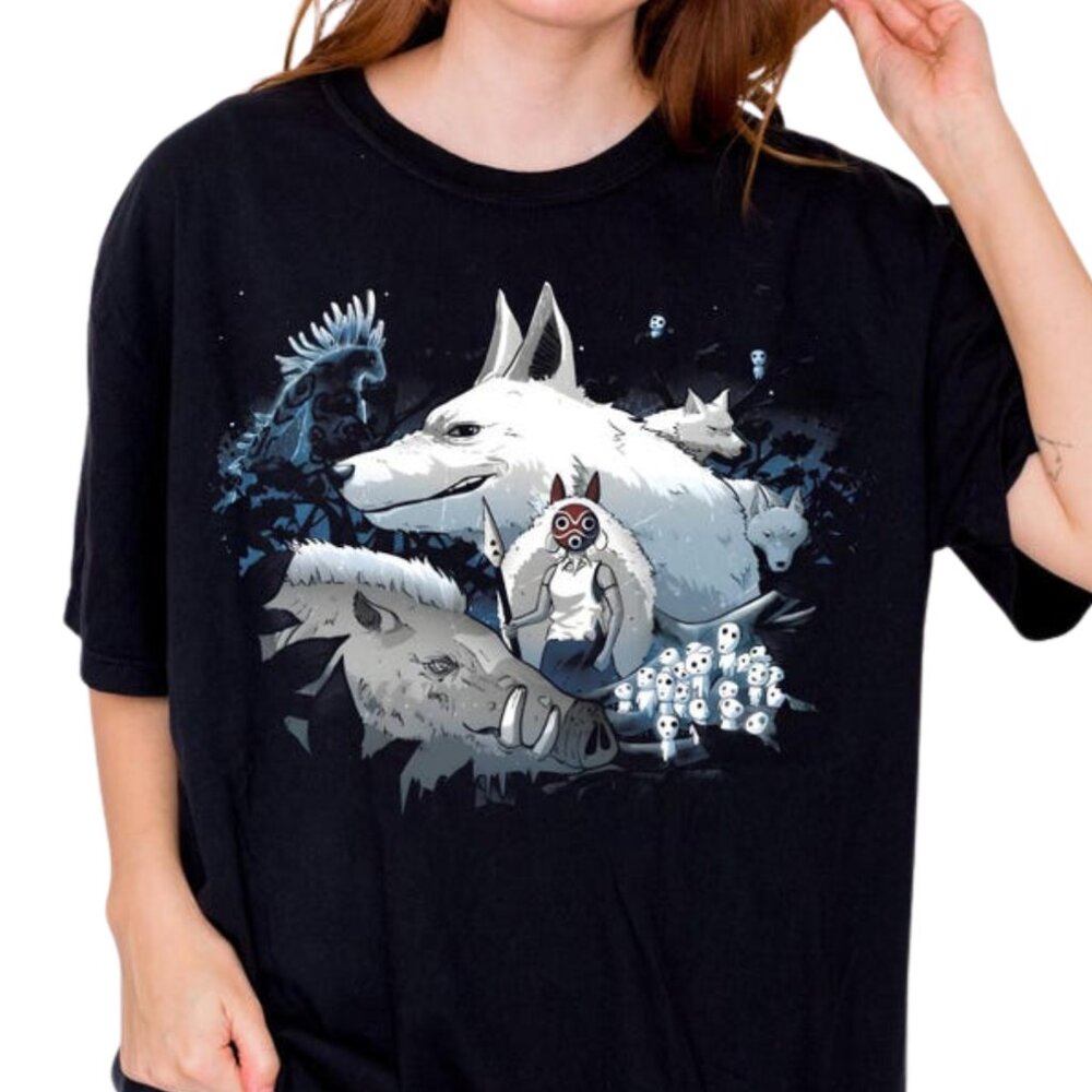 Mononoke Hime Shirt, Ghibli Studio